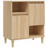 vidaXL Buffets 3 pcs ch&ecirc;ne sonoma 60x35x70 cm bois d'ing&eacute;nierie