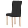 vidaXL Chaises &agrave; manger lot de 4 noir tissu