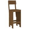 vidaXL Tabourets lot de 2 marron miel 40x48,5x115,5 cm bois massif pin