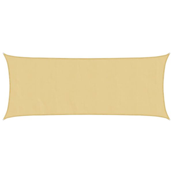 vidaXL Voile d'ombrage sable 5x2 m 100 % polyester oxford