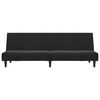 vidaXL Canap&eacute;-lit 2 places noir velours