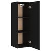 vidaXL Ensemble de meubles TV 4 pcs Noir Bois d'ingénierie