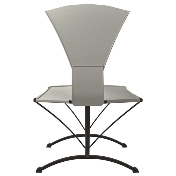 vidaXL Lit de repos d'extérieur et auvent Crème Acier et tissu Oxford