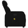 vidaXL Fauteuil inclinable de massage en tissu noir