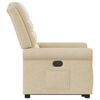 vidaXL Fauteuil inclinable Cr&egrave;me Tissu