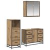 vidaXL Ensemble de mobilier de salle de bain 3 pcs Ch&ecirc;ne artisanal