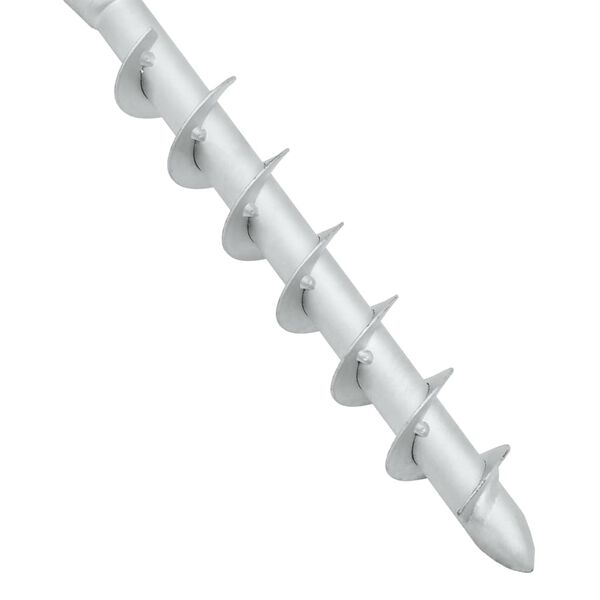 vidaXL Base de parasol enterr&eacute; avec tringle 16x16x52 cm acier