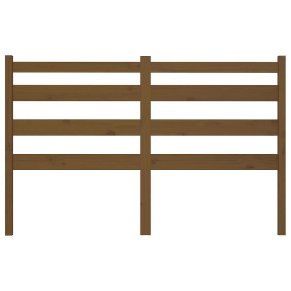 vidaXL T&ecirc;te de lit Marron miel 186x4x100 cm Bois massif de pin