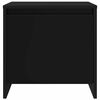 vidaXL Table de chevet noir 45x34x44,5 cm bois d&rsquo;ing&eacute;nierie
