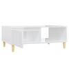 vidaXL Table basse blanc brillant 90x60x35 cm bois d'ing&eacute;nierie
