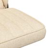 vidaXL Chaise pivotante de bureau Cr&egrave;me Tissu