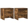 vidaXL Tables de chevet 2 pcs ch&ecirc;ne fum&eacute; 45x34x44,5 cm bois ing&eacute;nierie