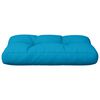 vidaXL Coussin de palette bleu 60x40x12 cm tissu