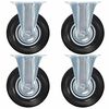 vidaXL Roulettes fixes 4 pcs 125 mm