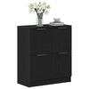 vidaXL Buffet Ch&ecirc;ne noir 60 x 30 x 70 cm Bois d'ing&eacute;nierie