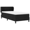 vidaXL Lit &agrave; ressorts avec matelas Noir 100 x 200 cm tissu