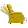 vidaXL Fauteuil inclinable &eacute;lectrique jaune velours