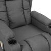 vidaXL Fauteuil de massage inclinable Gris clair Tissu