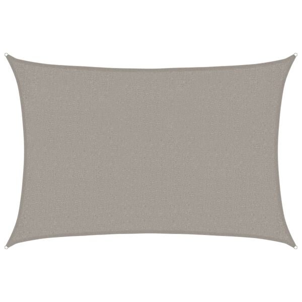 vidaXL Voile d'ombrage 160 g/m&sup2; rectangulaire gris clair 2x2,5 m PEHD