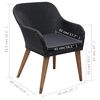 vidaXL Ensemble &agrave; manger de jardin 7 pcs Noir