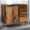 vidaXL Armoire de lavabo de salle de bain vieux bois 65x33x60 cm