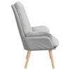 vidaXL fauteuil Gris nuage 69 x 74 x 93 cm Tissu Sherpa