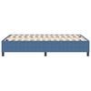 vidaXL Lit à ressorts Bleu 120 x 190 cm Tissu en velours côtelé