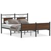 vidaXL Cadre de lit sans matelas ch&ecirc;ne marron 150x200 cm