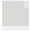 vidaXL Panneau de lave-vaisselle Porto blanc brillant 60x1,5x67 cm