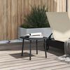 VidaXL Table basse de jardin rectangulaire noir 40x40x37 cm rotin