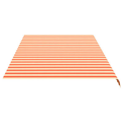 vidaXL Tissu de remplacement pour auvent Jaune et orange 6x3 m