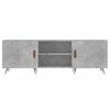 vidaXL Meuble TV gris b&eacute;ton 150x30x50 cm bois d'ing&eacute;nierie