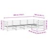 vidaXL Salon de jardin 5 pcs bois de pin impr&eacute;gn&eacute;