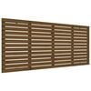 vidaXL T&ecirc;te de lit murale Marron miel 206x3x91,5 cm Bois massif de pin