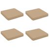 vidaXL Coussins de si&egrave;ge 4 pi&egrave;ces VUGHT 4 pcs 100 % polyester Sable