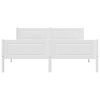 vidaXL Cadre de lit sans matelas bois massif de pin blanc 140x200 cm