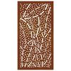 vidaXL D&eacute;coration murale jardin 105x55 cm acier corten design feuille