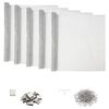 vidaXL Couvercle de puits de lumi&egrave;re avec clips 5 pc 70 x 130 cm