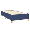 vidaXL Sommier &agrave; lattes de lit avec matelas et LED Bleu 90x200cm Tissu