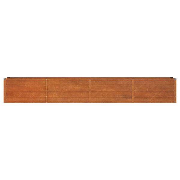 vidaXL Lit surélevé de jardin rouillé 320x40x45 cm acier corten