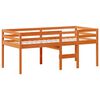 vidaXL Lit haut sans matelas cire marron 90x190 cm bois de pin massif