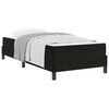 vidaXL Lit &agrave; ressorts avec matelas Noir 80 x 200 cm tissu