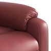 vidaXL Fauteuil inclinable Rouge bordeaux Similicuir
