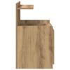 vidaXL Table de chevet avec 2 tiroirs Ch&ecirc;ne artisanal 40 x 36,5 x 62 cm