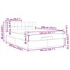 VidaXL Cadre de lit ottoman et matelas gris clair 140x200 cm tissu