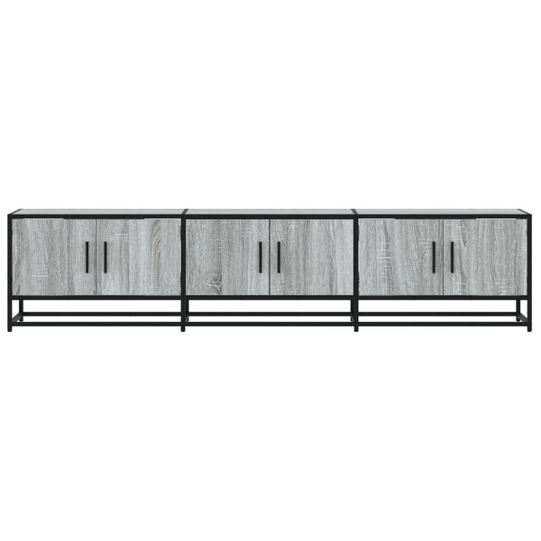 vidaXL Meuble TV sonoma gris 180x35x41 cm bois d'ingénierie