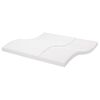 vidaXL Matelas en mousse blanc 200x200 cm 7 zones dureté 20 ILD