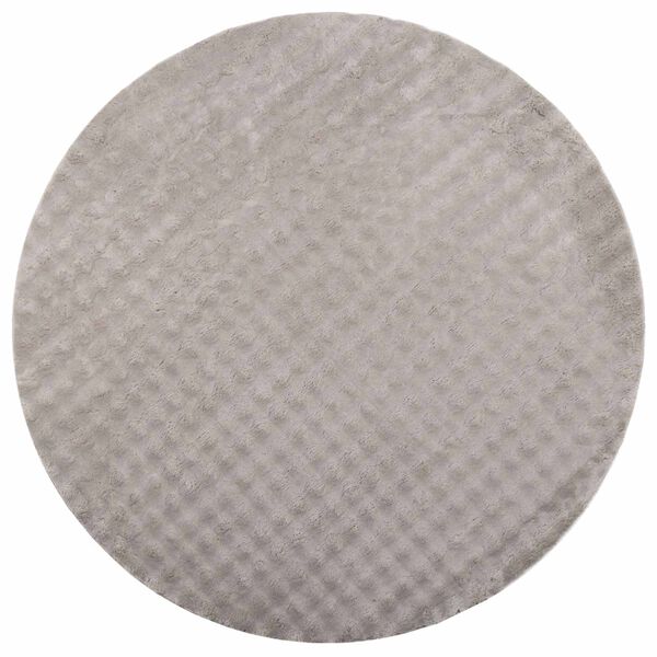 vidaXL Tapis de surface Rond HUARTE Sable &Oslash; 120 CM Polyester