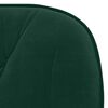 vidaXL Chaise pivotante de bureau Vert fonc&eacute; Velours