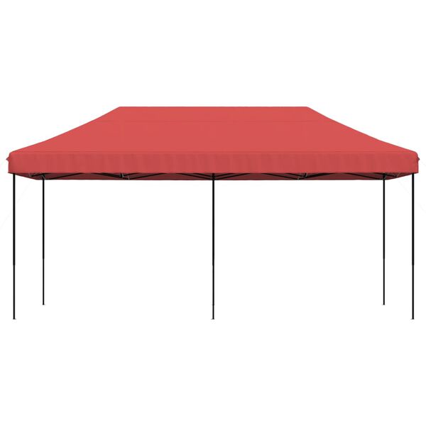 vidaXL Tente de r&eacute;ception pliable escamotable bordeaux 580x292x315 cm